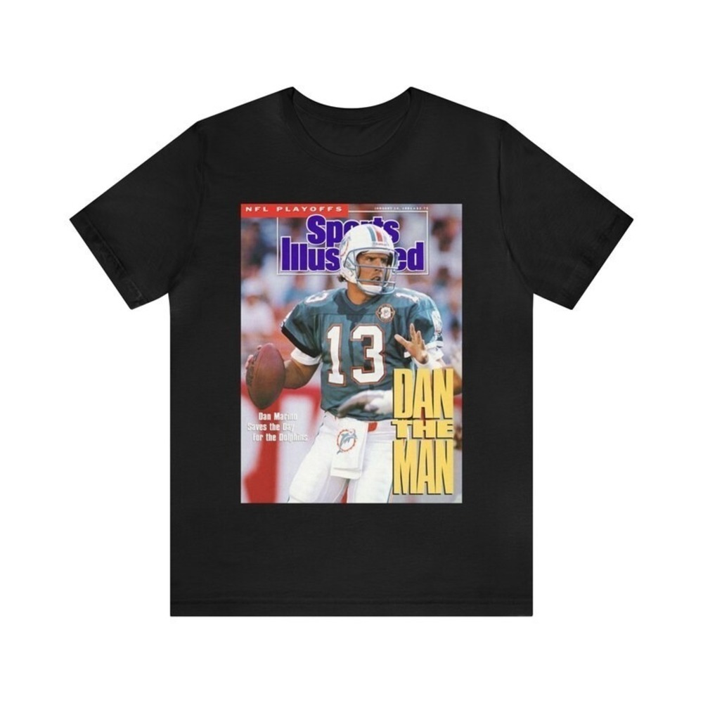Dan Marino TShirt Miami Dolphins NFL Shirt Sports Illustrated Retro Unisex